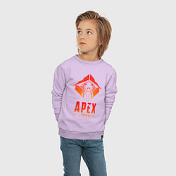 Свитшот хлопковый детский APEX LEGENDS CRYPTO, цвет: лаванда — фото 2