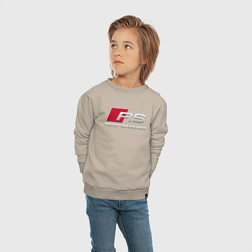 Детский свитшот AUDI RS / Миндальный – фото 4