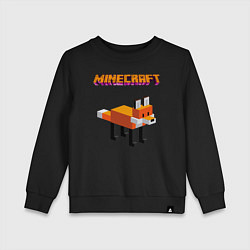 Детский свитшот Minecraft - лиса