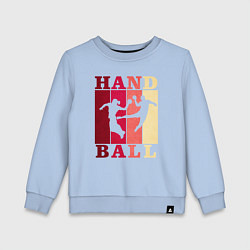 Свитшот хлопковый детский Handball, цвет: мягкое небо