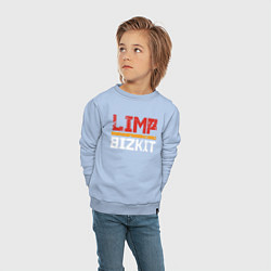 Свитшот хлопковый детский LIMP BIZKIT, цвет: мягкое небо — фото 2