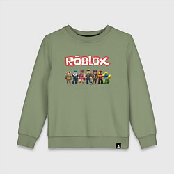 Свитшот хлопковый детский ROBLOX, цвет: авокадо