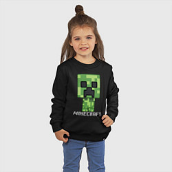 Свитшот хлопковый детский MINECRAFT, цвет: черный — фото 2