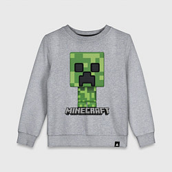 Свитшот хлопковый детский MINECRAFT, цвет: меланж