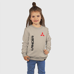 Свитшот хлопковый детский MITSUBISHI LANCER, цвет: миндальный — фото 2