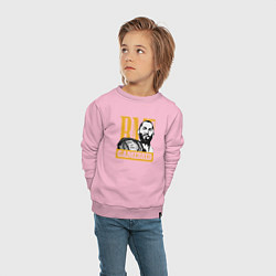 Свитшот хлопковый детский Gamebred, цвет: светло-розовый — фото 2