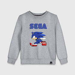 Свитшот хлопковый детский SEGA, цвет: меланж