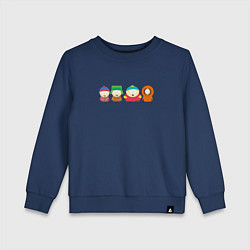 Свитшот хлопковый детский South Park Саус Парк, цвет: тёмно-синий