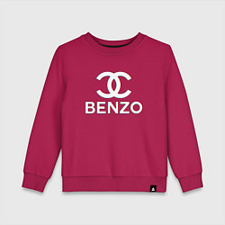 Свитшот хлопковый детский BBT BENZO GANG, цвет: маджента