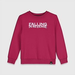 Свитшот хлопковый детский Falling in Reverse, цвет: маджента