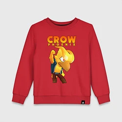 Детский свитшот BRAWL STARS CROW PHOENIX