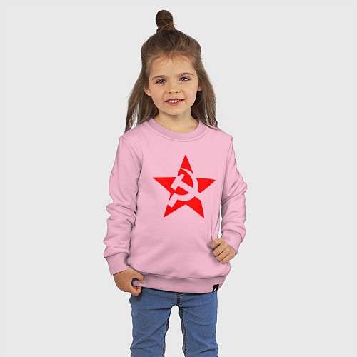 Детский свитшот СССР / Светло-розовый – фото 3