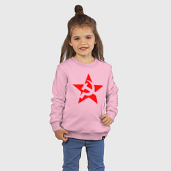 Свитшот хлопковый детский СССР, цвет: светло-розовый — фото 2