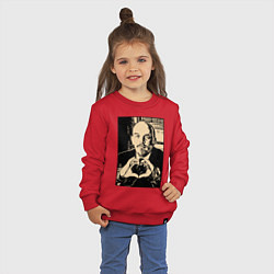 Свитшот хлопковый детский Ленин Oko, цвет: красный — фото 2