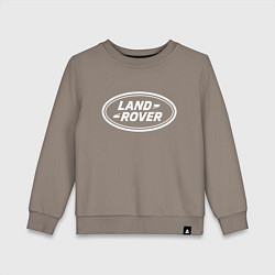 Свитшот хлопковый детский LAND ROVER, цвет: утренний латте