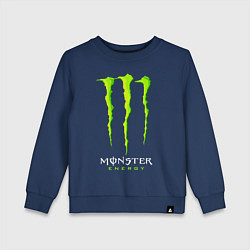 Свитшот хлопковый детский MONSTER ENERGY, цвет: тёмно-синий