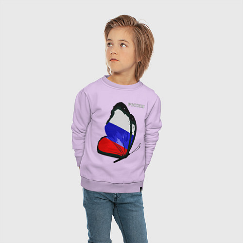 Детский свитшот Россия / Лаванда – фото 4