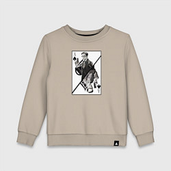 Свитшот хлопковый детский Кингсман, цвет: миндальный