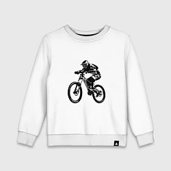 Свитшот хлопковый детский Велоспорт Z, цвет: белый