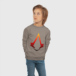 Свитшот хлопковый детский Assassins Creed, цвет: утренний латте — фото 2