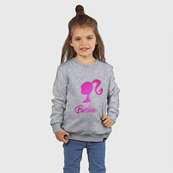 Свитшот хлопковый детский Барби, цвет: меланж — фото 2