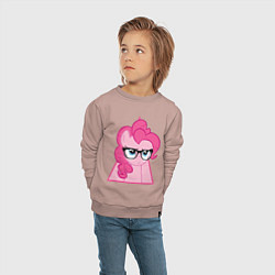 Свитшот хлопковый детский Pinky Pie hipster, цвет: пыльно-розовый — фото 2