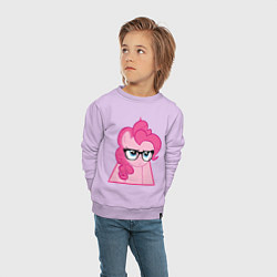 Свитшот хлопковый детский Pinky Pie hipster, цвет: лаванда — фото 2