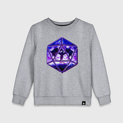 Детский свитшот DnD, d20, Dragon, Дракон, ДнД
