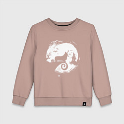 Детский свитшот Полнолуние Корги