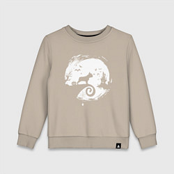 Детский свитшот Полнолуние Французский бульдог