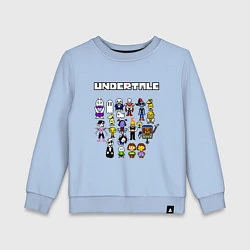 Свитшот хлопковый детский UNDERTALE, цвет: мягкое небо