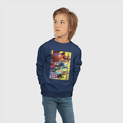 Свитшот хлопковый детский Big Hero 6, цвет: тёмно-синий — фото 2