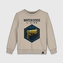Свитшот хлопковый детский Watch Dogs Legion, цвет: миндальный