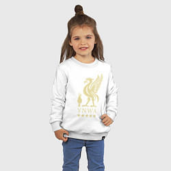 Свитшот хлопковый детский Liverpool FC, цвет: белый — фото 2