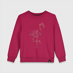 Детский свитшот Узорчатый фламинго