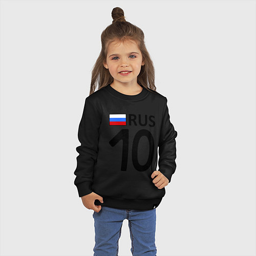 Детский свитшот RUS 10 / Черный – фото 3