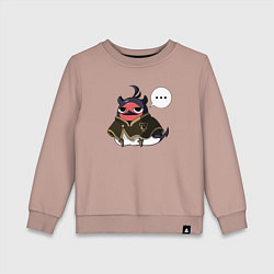 Свитшот хлопковый детский Nero bird, цвет: пыльно-розовый