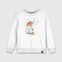 Детский свитшот Крыса под зонтиком