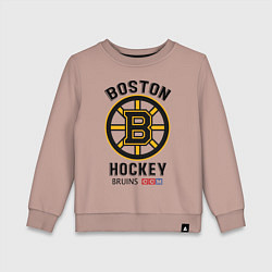 Свитшот хлопковый детский BOSTON BRUINS NHL, цвет: пыльно-розовый