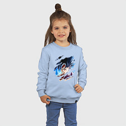 Свитшот хлопковый детский Dragon Ball, цвет: мягкое небо — фото 2