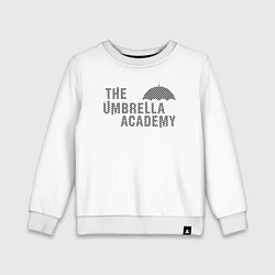 Свитшот хлопковый детский Umbrella academy, цвет: белый