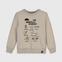 Детский свитшот АК АМБРЕЛЛА АВТОГРАФЫ АКТЁРОВ