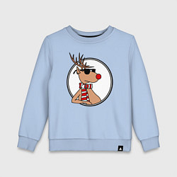 Детский свитшот Олень Хипстер