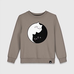 Детский свитшот Yin and Yang cats