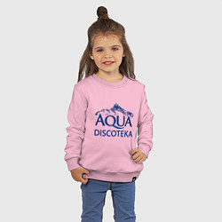 Свитшот хлопковый детский AQUADISCOTEKA, цвет: светло-розовый — фото 2