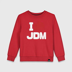 Свитшот хлопковый детский JDM, цвет: красный