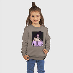 Свитшот хлопковый детский Resident evil vampire, цвет: утренний латте — фото 2