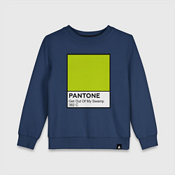 Свитшот хлопковый детский Shrek: Pantone Color, цвет: тёмно-синий