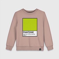 Детский свитшот Shrek: Pantone Color