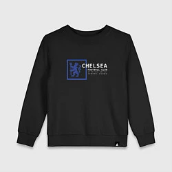 Свитшот хлопковый детский FC Chelsea Stamford Bridge 202122, цвет: черный